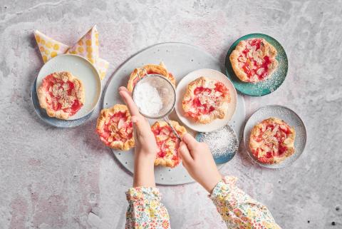 Tartelettes à la rhubarbe
