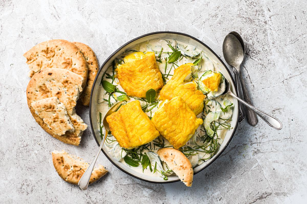 Dorsch mit Gurken-Raita - Rezepte | fooby.ch