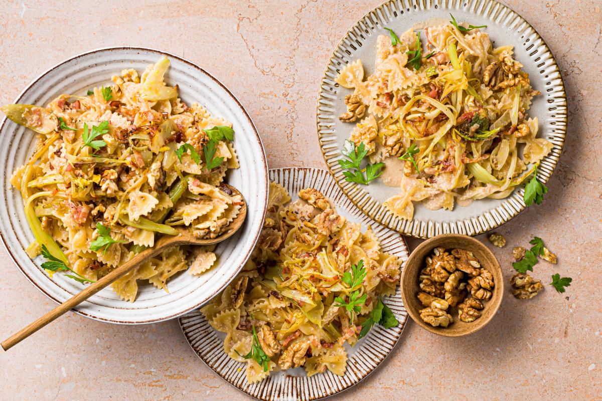 Fennel pasta with walnuts - Recipes | fooby.ch