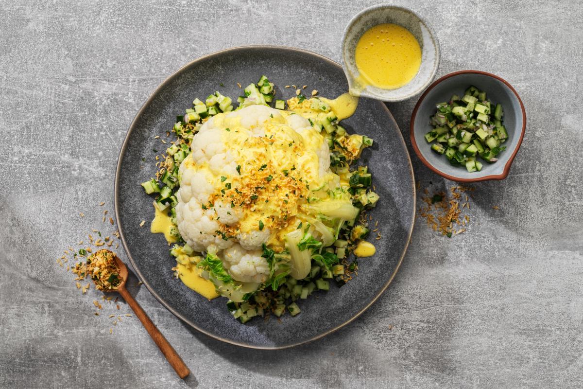 Cauliflower with saffron hollandaise Recipes fooby.ch