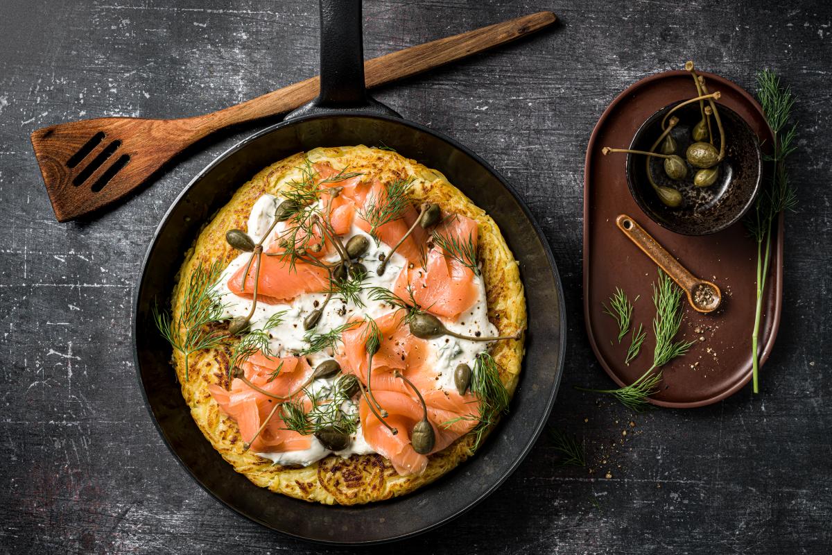 Rösti mit geräuchertem Lachs - Rezepte | fooby.ch