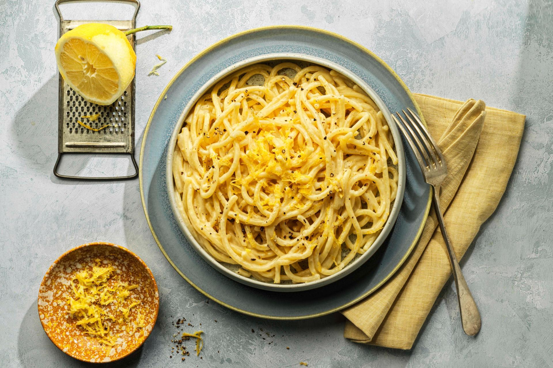 Italienische Zitronenpasta (pasta al limone) - Rezepte