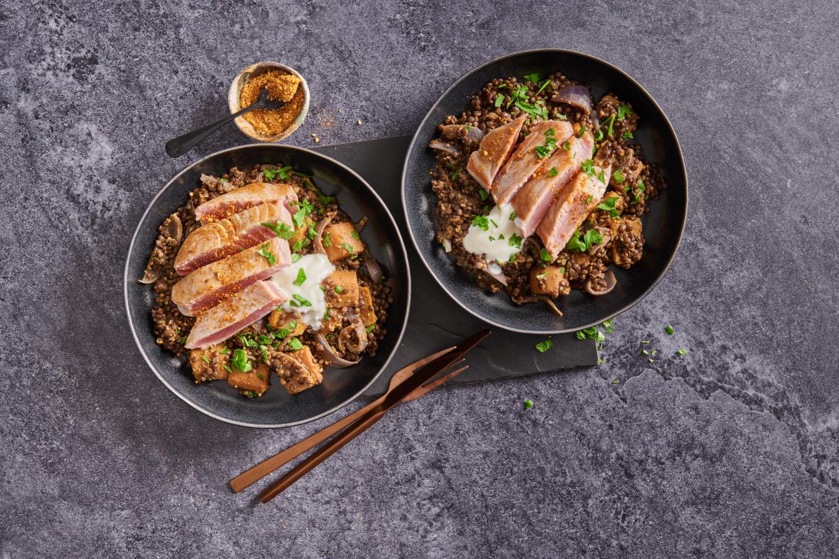 Tuna with lentils - Recipes | fooby.ch