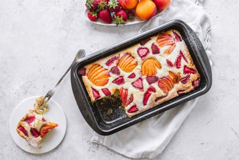Erdbeer-Aprikosen-Sommerkuchen