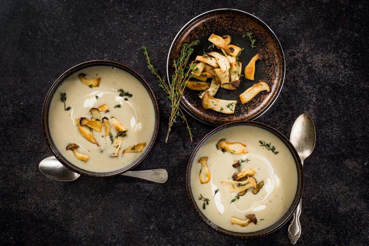 Chestnut soup with mushrooms - Recipes | fooby.ch