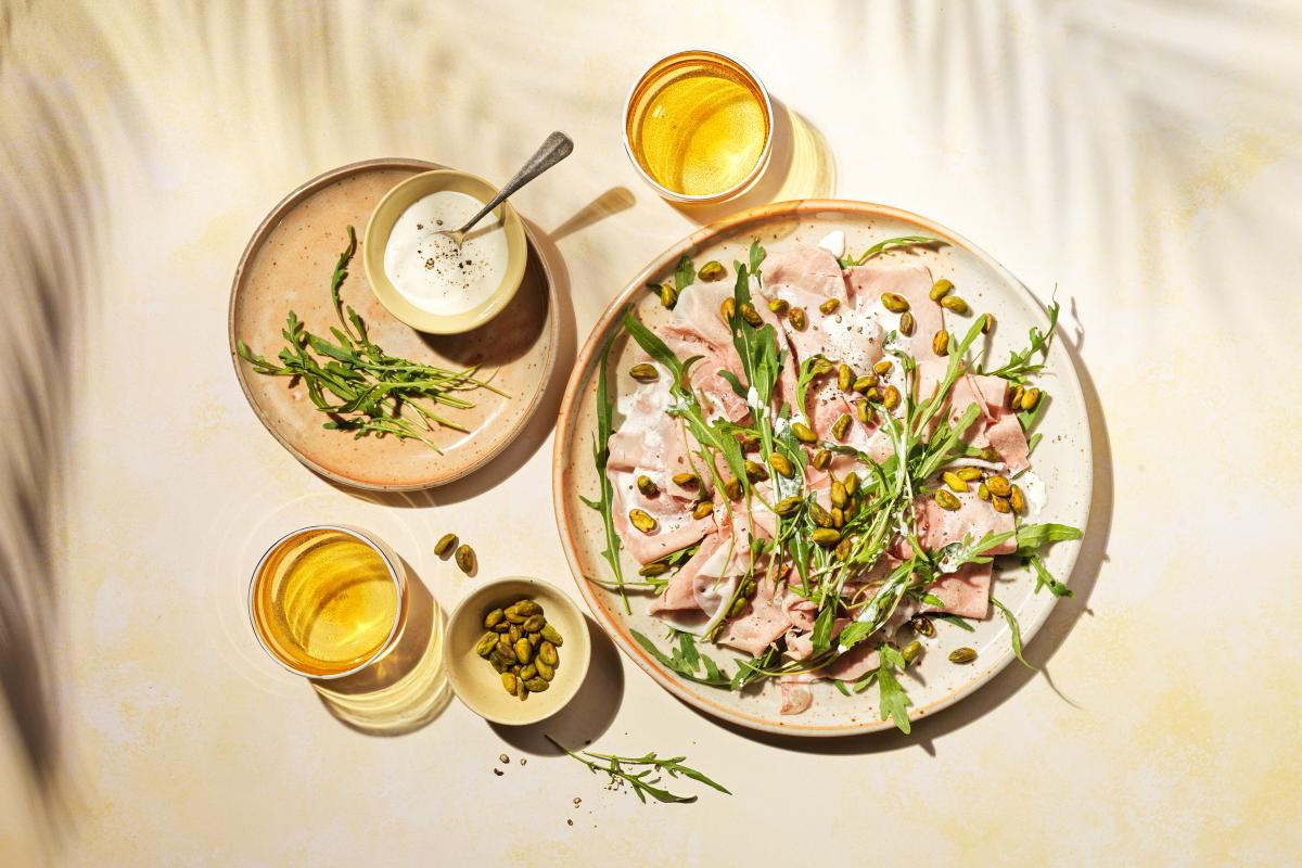Ham carpaccio with mascarpone - Recipes | fooby.ch