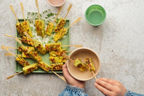 Snacks de tortilla aux légumes