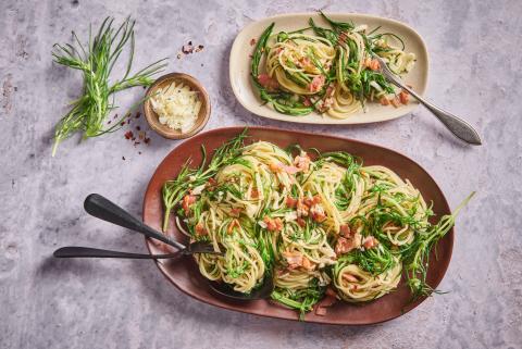 Spaghetti with agretti