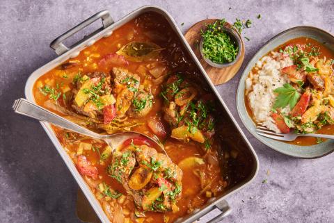 Osso buco et gremolata aux oranges