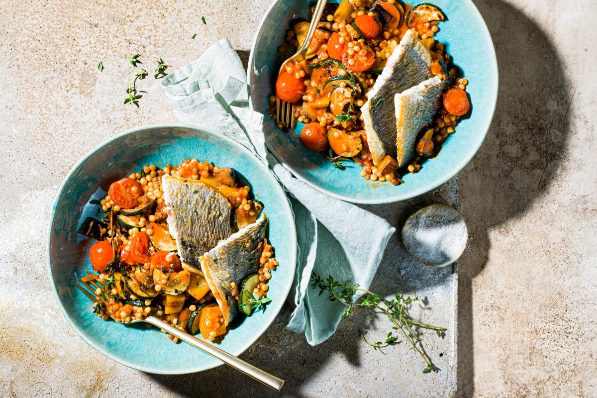 Fregola sarda with sea bream - Recipes | fooby.ch