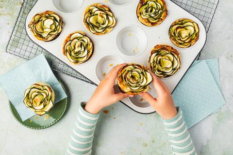 Courgette roses