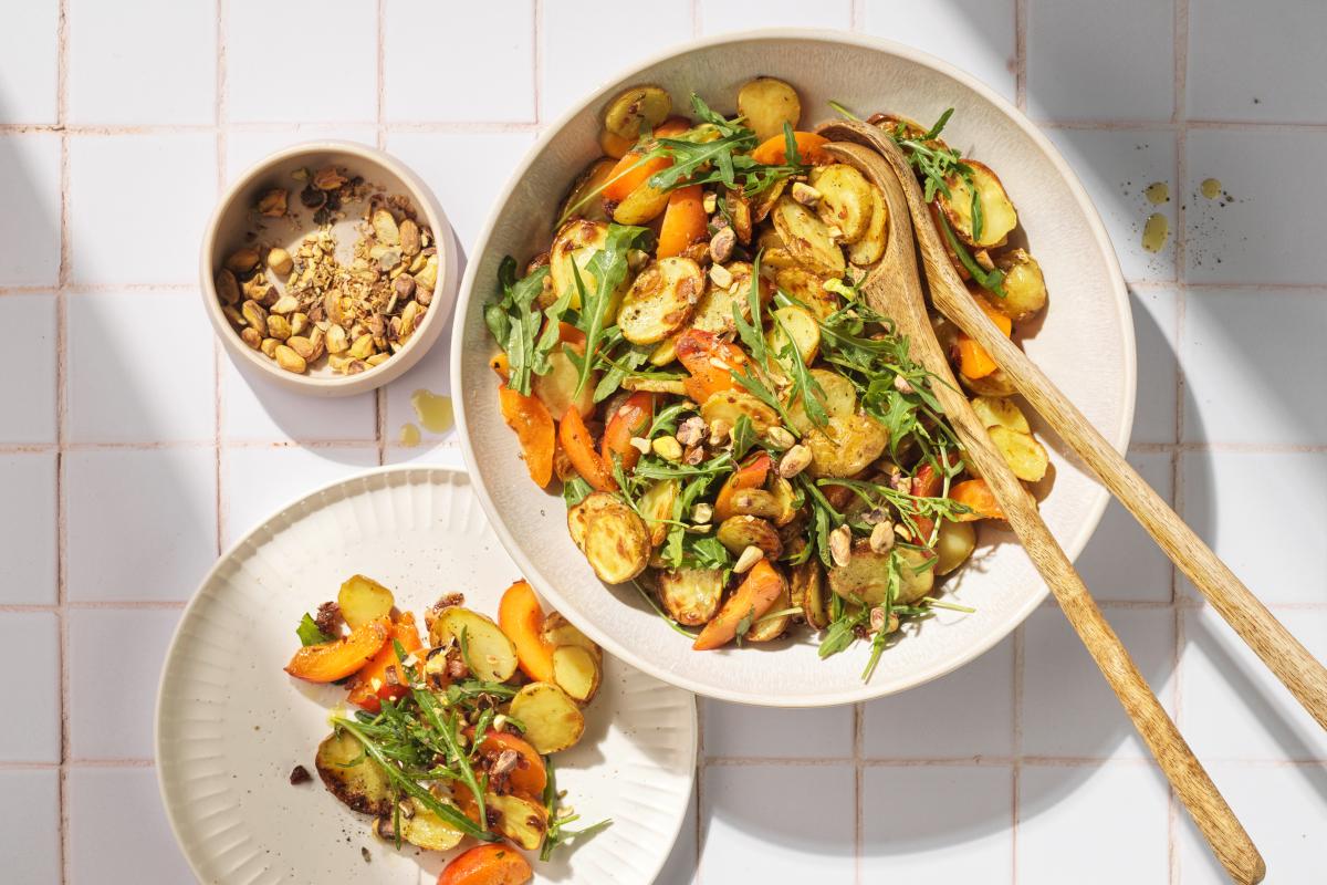 Potato and apricot salad  - Recipes | fooby.ch