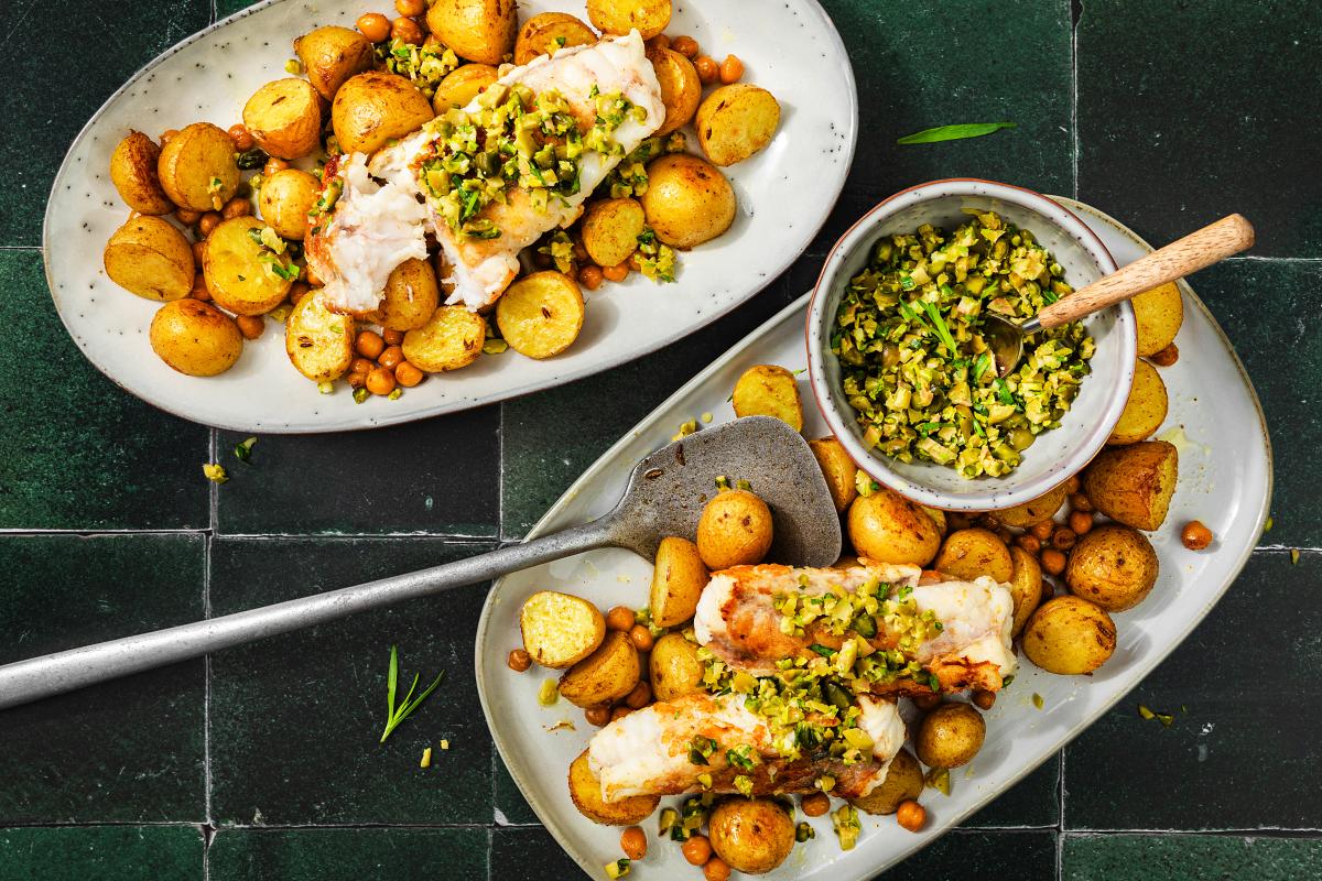 Monkfish with olives and potatoes - Recipes | fooby.ch