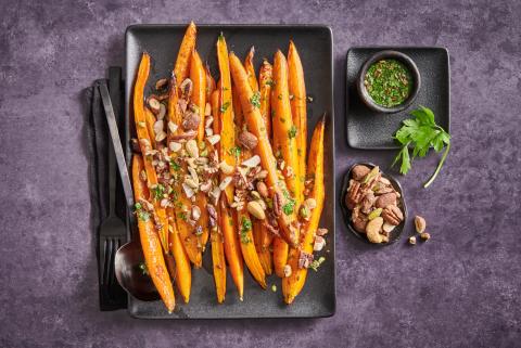 Geröstete Rüebli mit Honig und Balsamico 