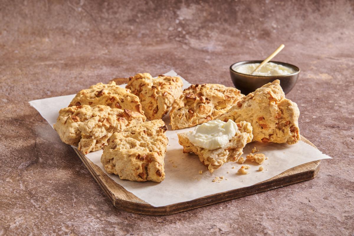 Apple and caramel scones - Recipes | fooby.ch