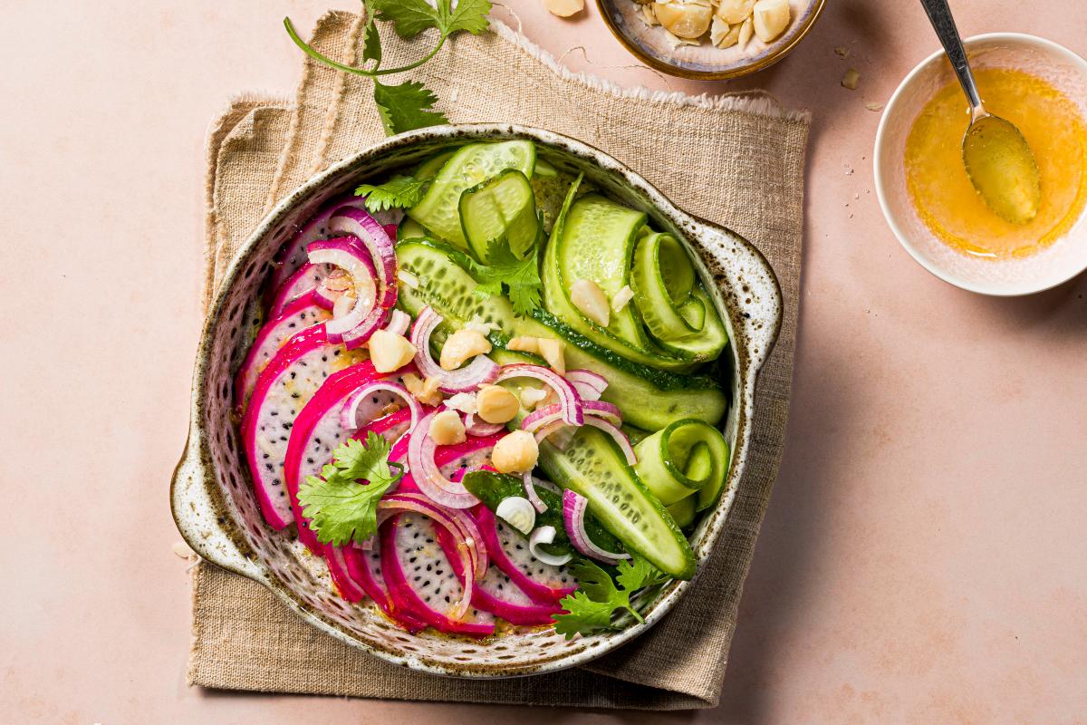 Dragon fruit salad