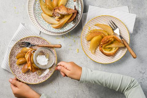 Mini Dutch Babies aux poires