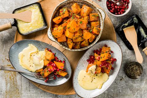 Raclette con zucca