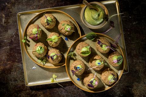 Gewürz-Falafel mit Koriander-Mayonnaise