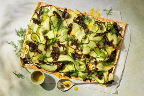 Cucumber tart