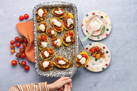 Patate ripiene di carne macinata