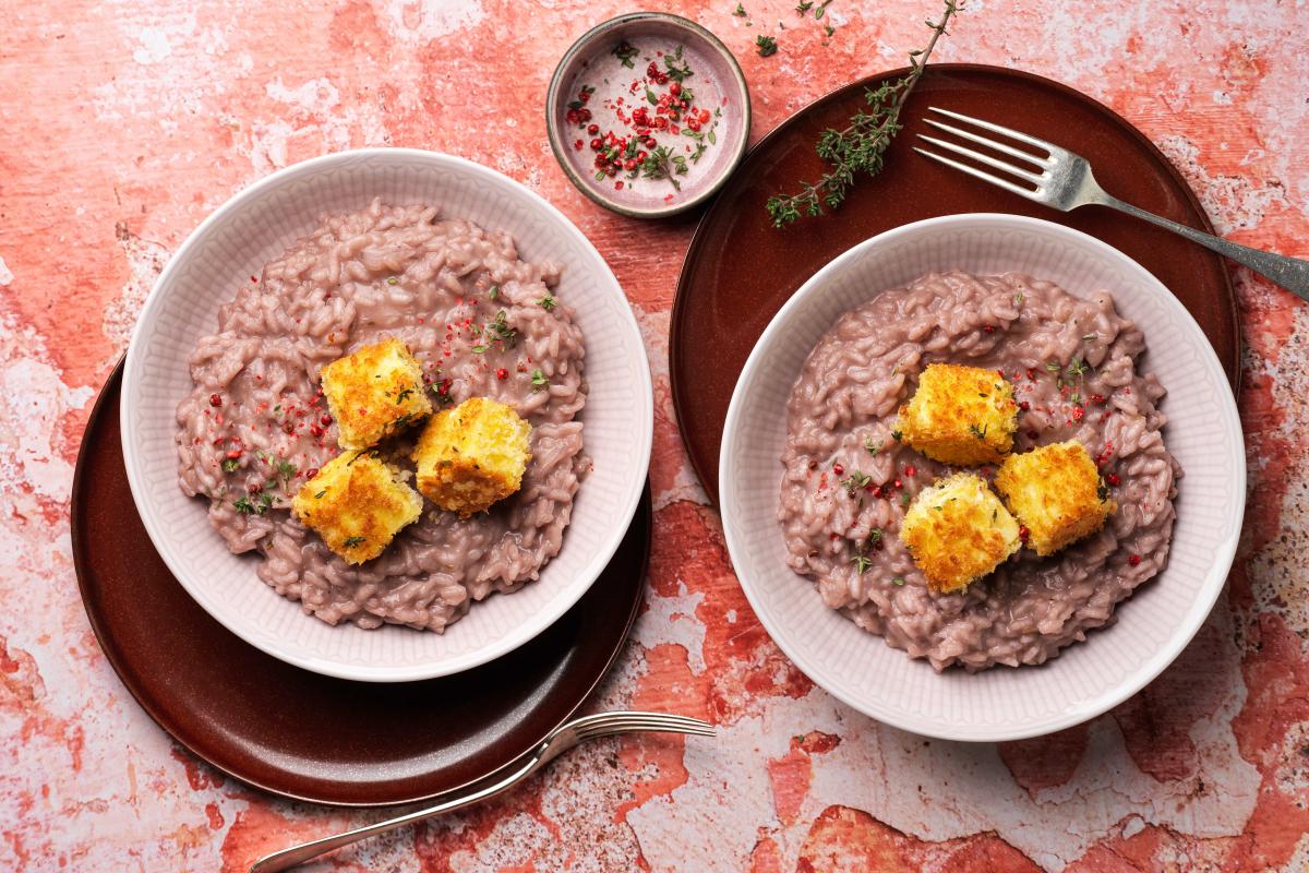Risotto à la feta croustillante - Recette | fooby.ch