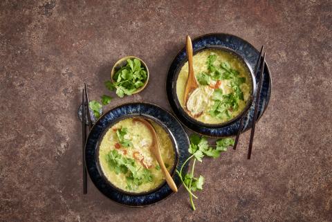 Soupe de poulet à l'œuf