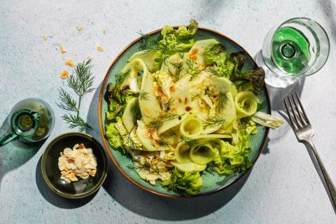 Salade de colrave et de melon
