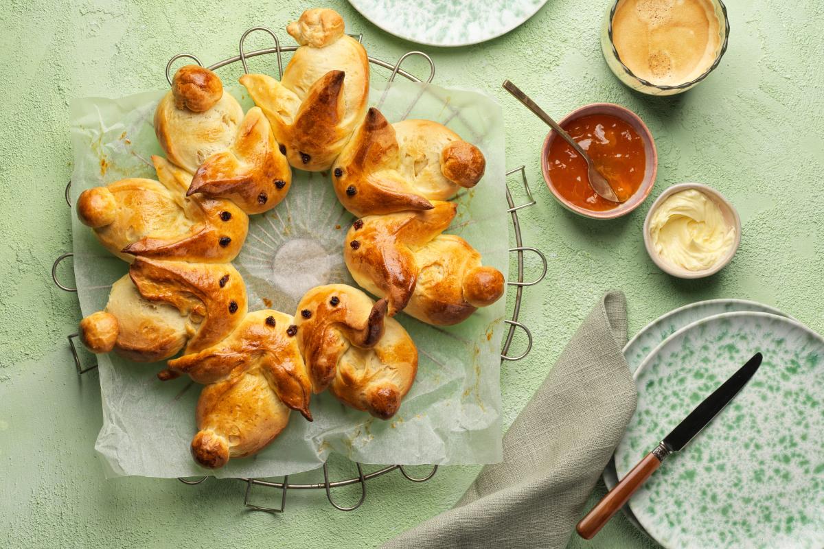 Bunny wreath - Recipes | fooby.ch