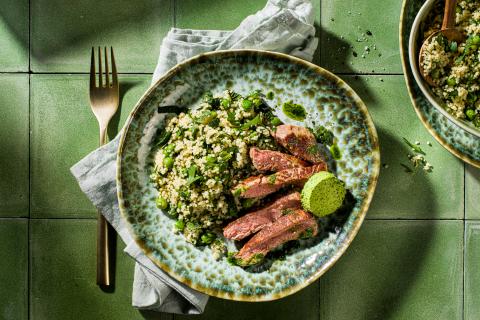 Entrecôte au couscous