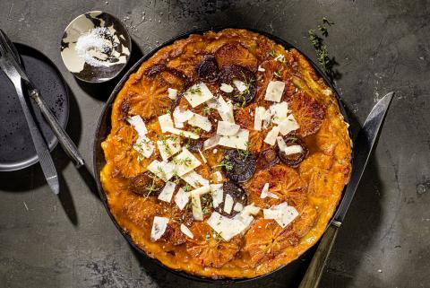Blutorangen-Tarte Tatin