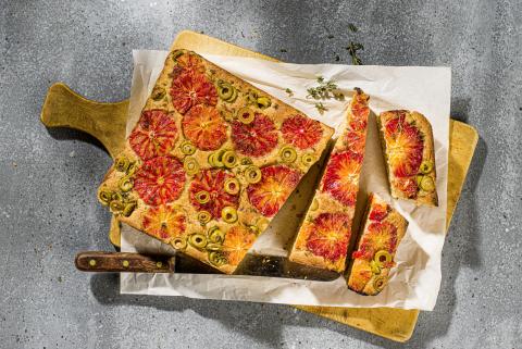 Blutorangen-Focaccia