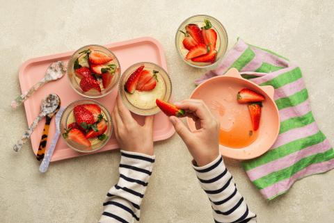 Blitz-Cheesecake mit Hüttenkäse