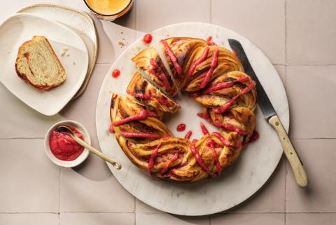Babka à la rhubarbe