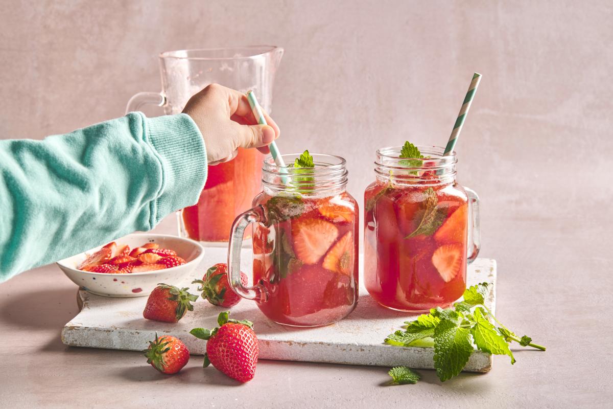 Erdbeer Ice Tea - Rezepte | little FOOBY