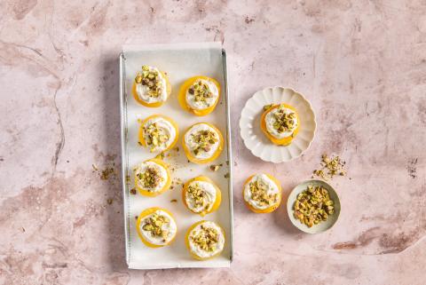 Aprikosen mit Mascarpone-Creme