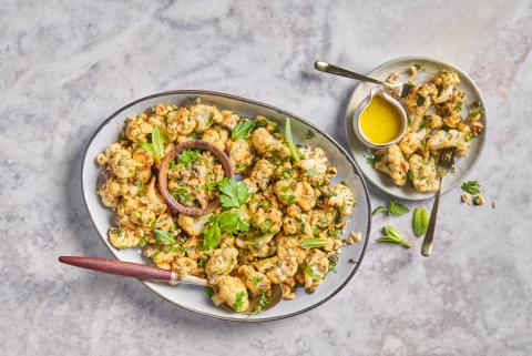 Cauliflower with caper gremolata