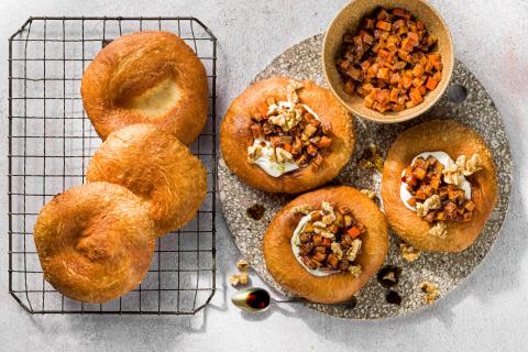 Lángos mit süssem Kürbis