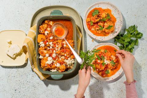 Chou-fleur grec (Kounoupidi Kapama)