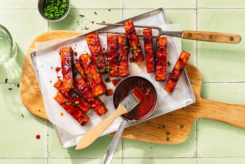 Sticky Tempeh Ribs