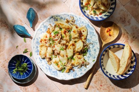 Calamari with marjoram