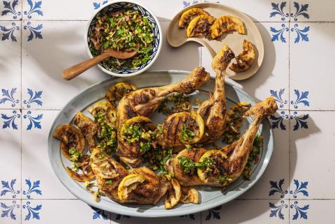 Chicken with lemon gremolata
