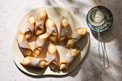 Cannoli mit Lemon Curd