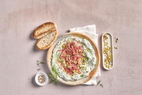 Tzatziki mit Bünderfleisch 