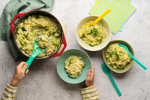 Broccoli-Risoni-Pfanne