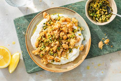 Haricots au four avec dip