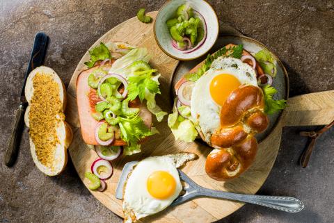 Fleischkäse sandwich