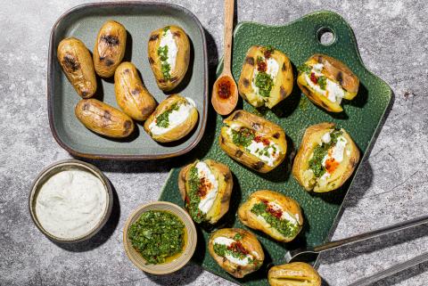 Patate alla griglia con quark allo zenzero