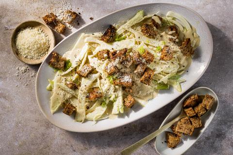Fenchelsalat mit Ceasar-Dressing