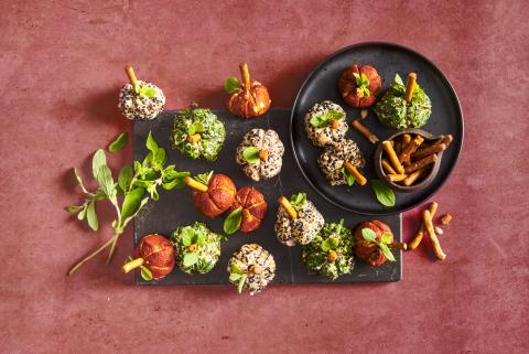 Frischkäse-Kürbisse